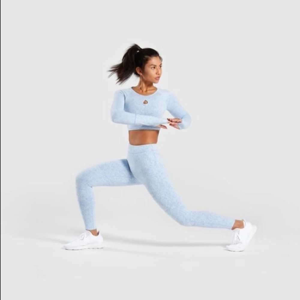 GYMSHARK fleur texture leggings